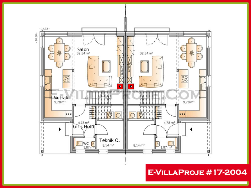 Ev Villa Proje #17 - 2004 Çelik Ev Projesi - Görsel 2