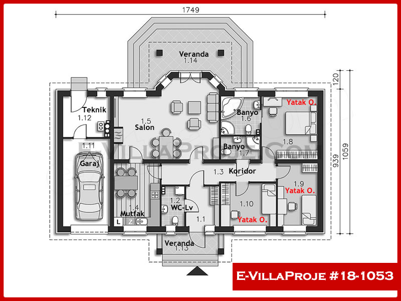 Ev Villa Proje #18 - 1053 Çelik Ev Projesi - Görsel 2