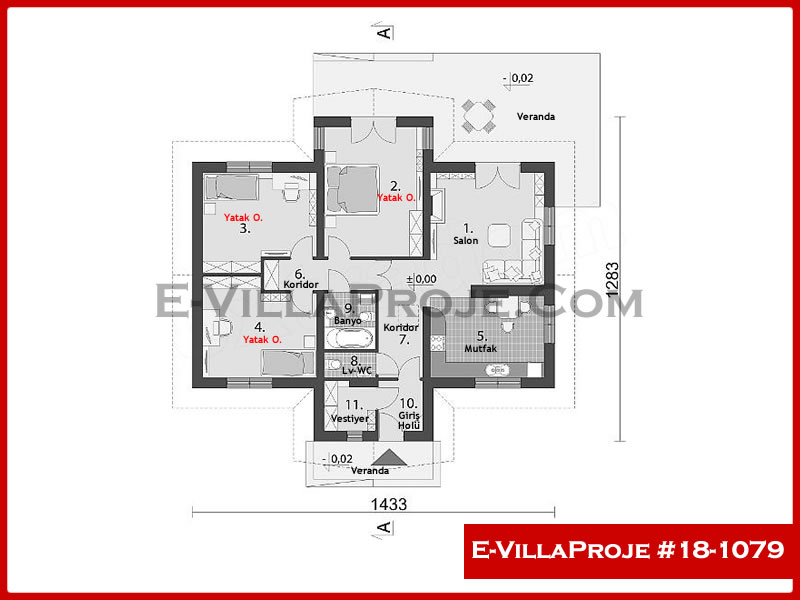 Ev Villa Proje #18 - 1079 Çelik Ev Projesi - Görsel 2