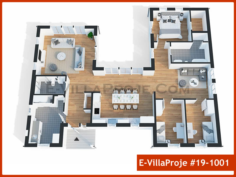 Ev Villa Proje #19 - 1001 Çelik Ev Projesi - Görsel 3