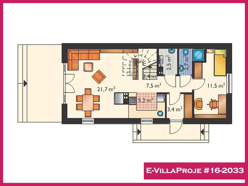 Ev Villa Proje #16 - 2033 Çelik Ev Projesi - Görsel 2