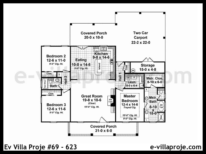 Ev Villa Proje #69 - 623 Çelik Ev Projesi - Görsel 2