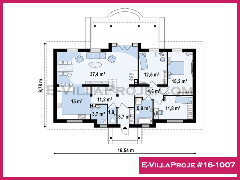 Ev Villa Proje #16 - 1007 Çelik Ev Projesi - Görsel 2