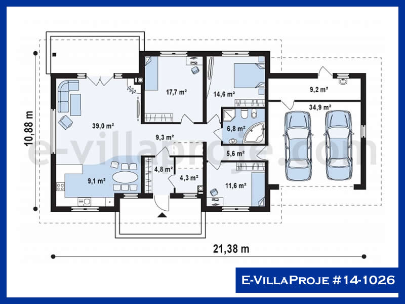 Ev Villa Proje #14 - 1026 Çelik Ev Projesi - Görsel 2
