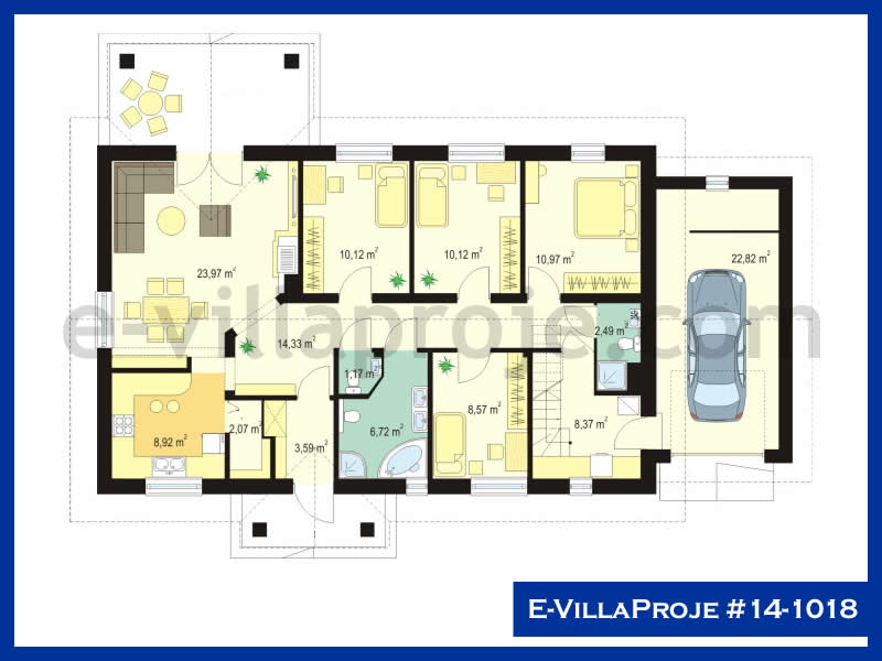 Ev Villa Proje #14 - 1018 Çelik Ev Projesi - Görsel 2