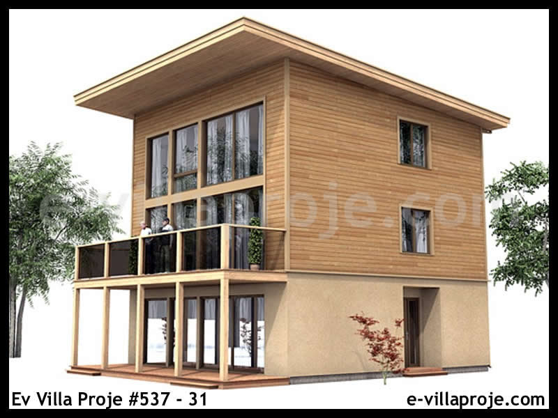 Ev Villa Proje #537 - 31 Çelik Villa Modeli ve 3D Tasarımı