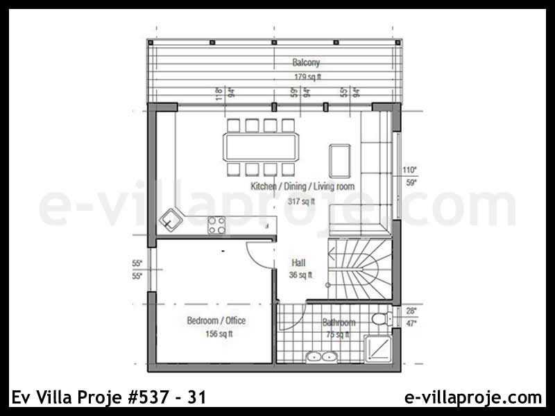 Ev Villa Proje #537 - 31 Çelik Ev Projesi - Görsel 3
