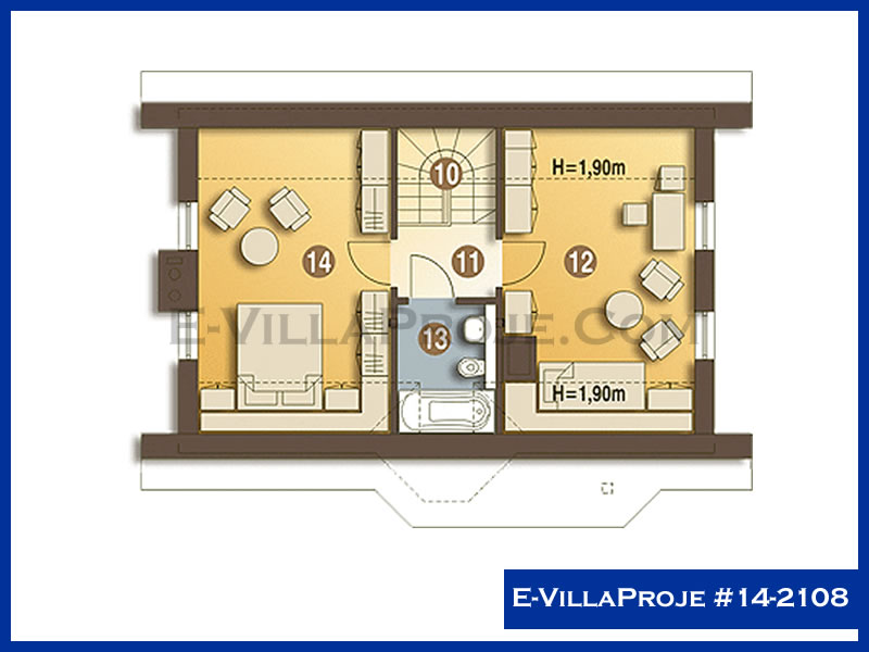 Ev Villa Proje #14 - 2108 Çelik Ev Projesi - Görsel 3