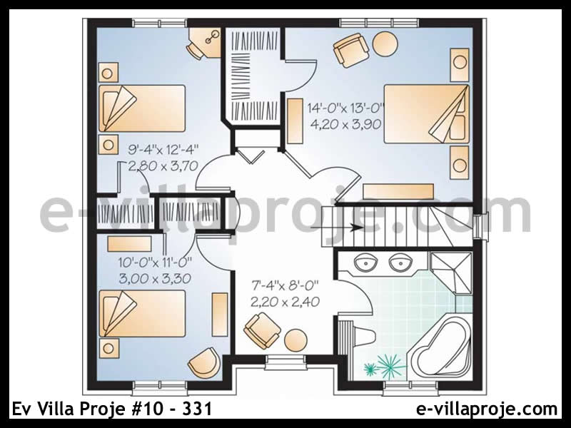 Ev Villa Proje #10 - 331 Çelik Ev Projesi - Görsel 3