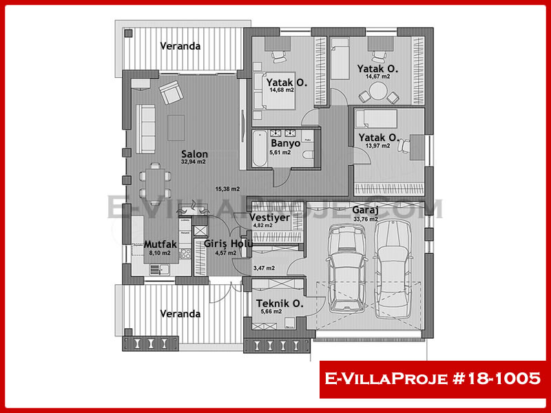 Ev Villa Proje #18 - 1005 Çelik Ev Projesi - Görsel 2