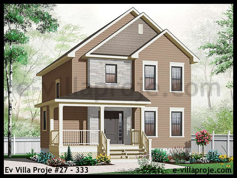Ev Villa Proje #27 - 333 Çelik Villa Projesi 3D Mimari Tasarımı