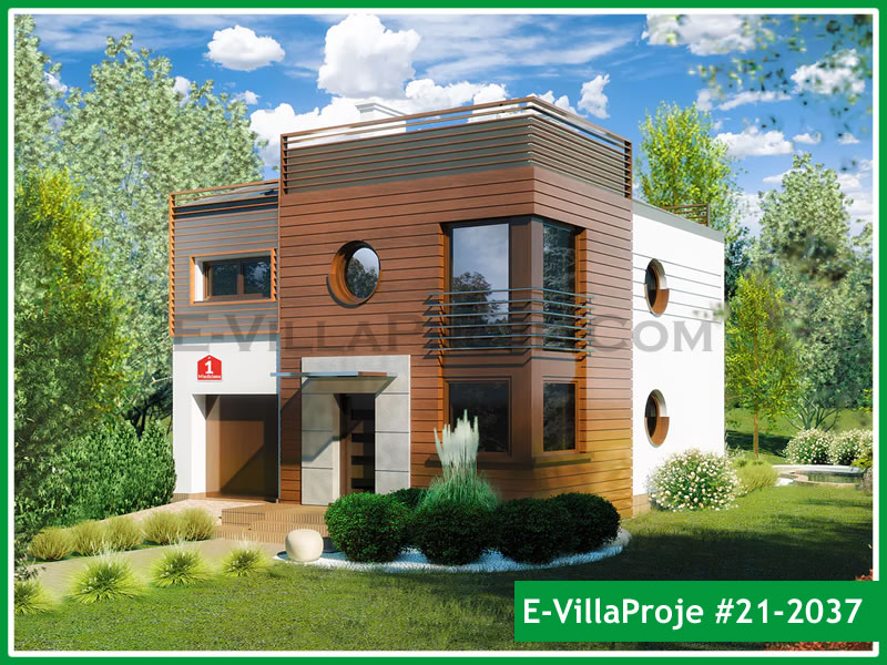 Ev Villa Proje #21 - 2037 Çelik Villa Modeli ve 3D Tasarımı