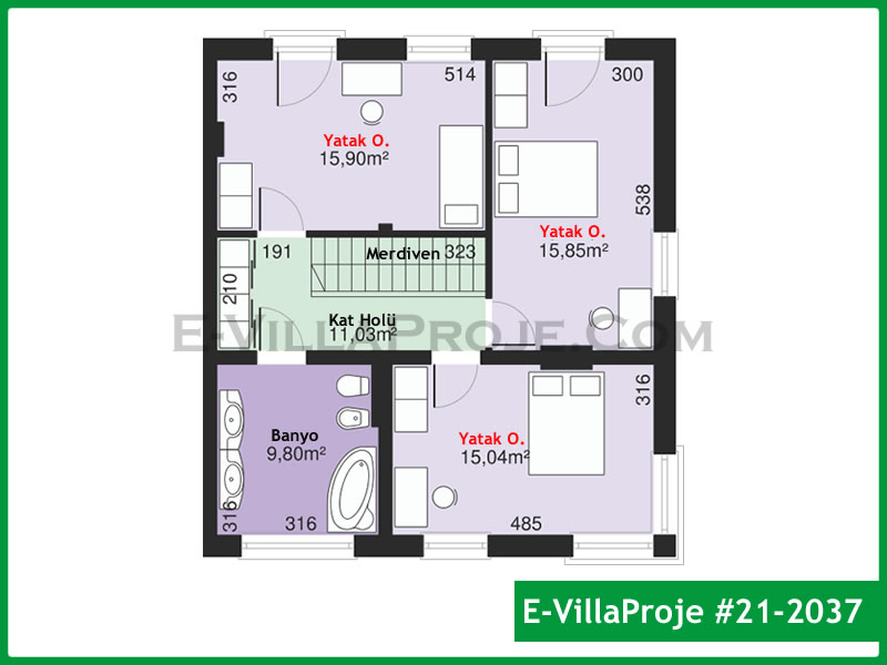 Ev Villa Proje #21 - 2037 Çelik Ev Projesi - Görsel 3