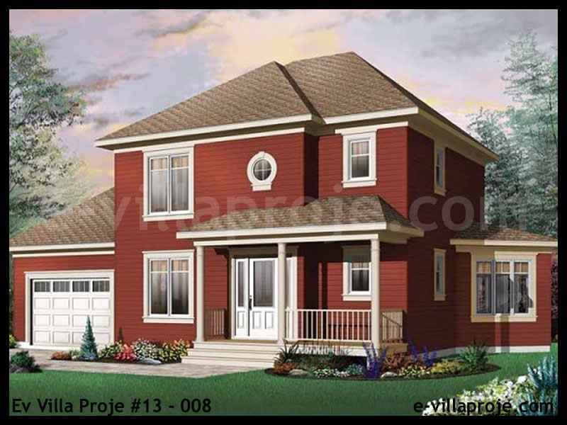 Ev Villa Proje #13 - 008 Çelik Villa Projesi 3D Mimari Tasarımı