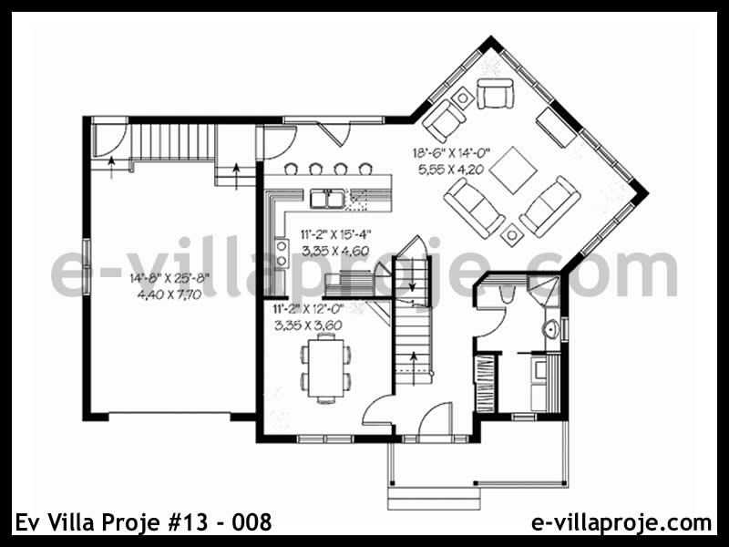 Ev Villa Proje #13 - 008 Çelik Ev Projesi - Görsel 2