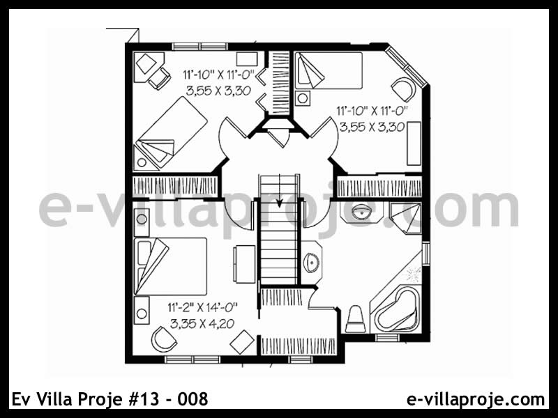 Ev Villa Proje #13 - 008 Çelik Ev Projesi - Görsel 3