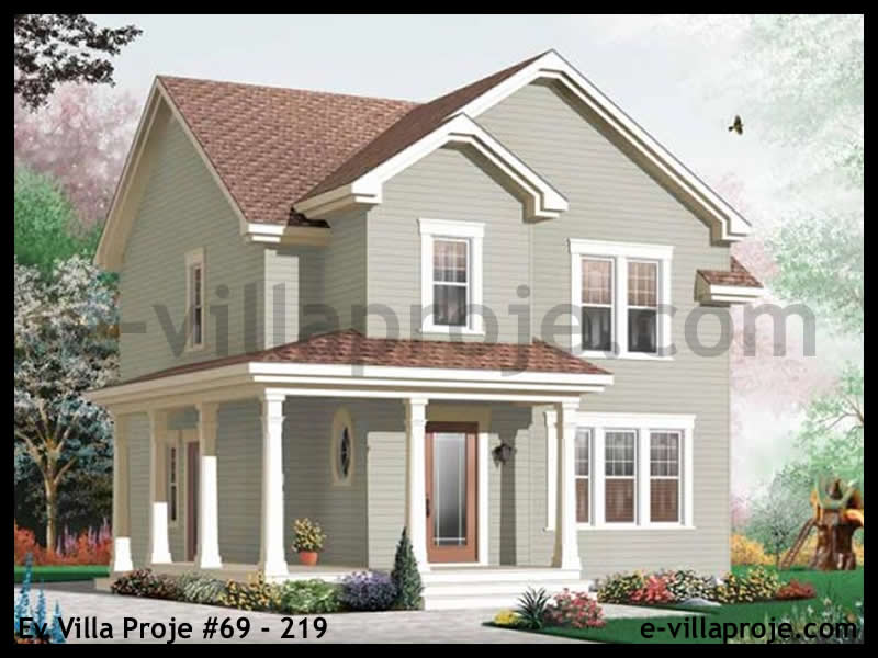 Ev Villa Proje #69 - 219 Villa Modeli ve 3D Tasarımı