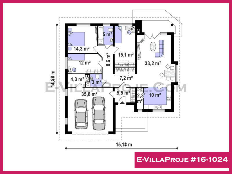 Ev Villa Proje #16 - 1024 Çelik Ev Projesi - Görsel 2