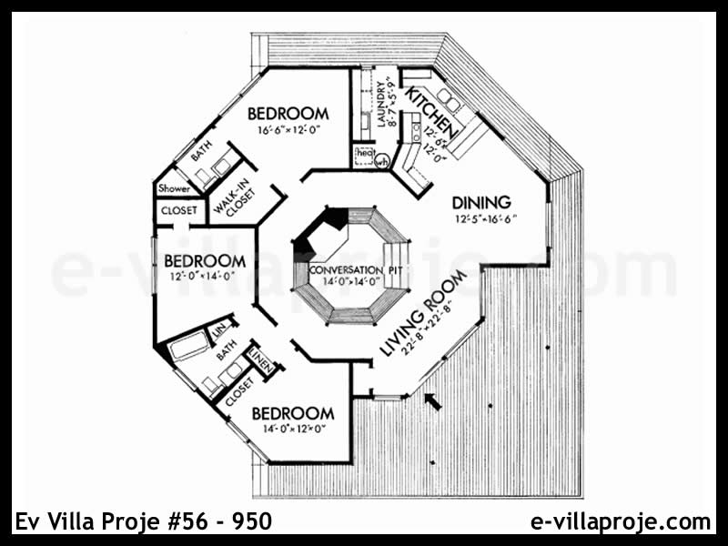 Ev Villa Proje #56 - 950 Çelik Ev Projesi - Görsel 2
