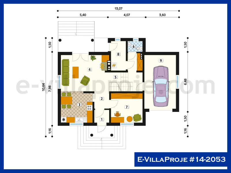 Ev Villa Proje #14 - 2053 Çelik Ev Projesi - Görsel 2