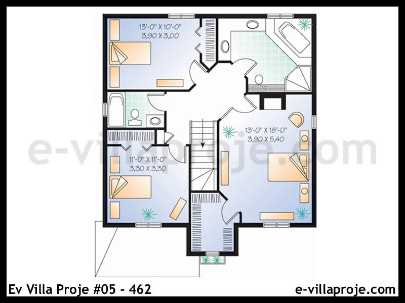 Ev Villa Proje #05 - 462 Çelik Ev Projesi - Görsel 3