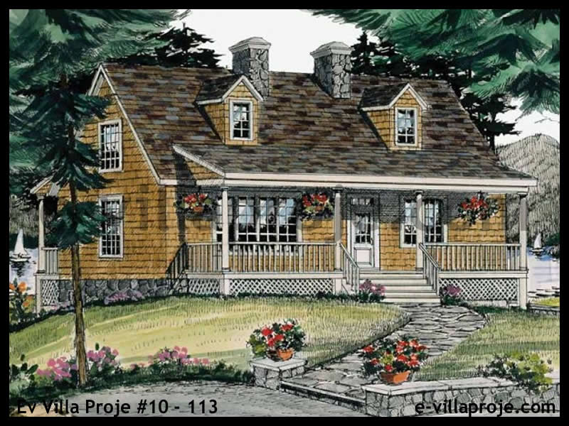 Ev Villa Proje #10 - 113 Çelik Villa Modeli ve 3D Tasarımı