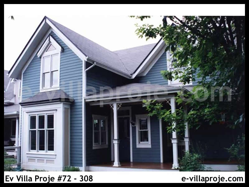 Ev Villa Proje #72 - 308 Çelik Villa Modeli ve 3D Tasarımı