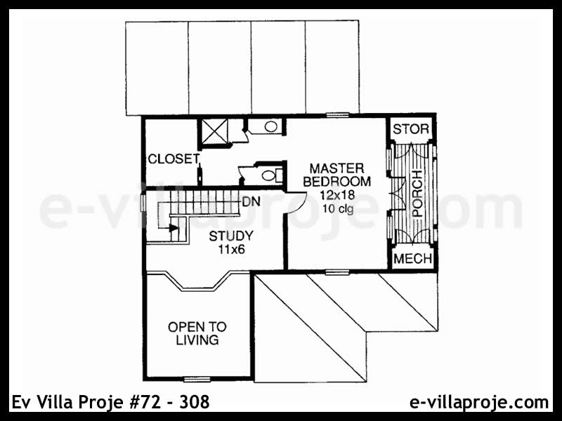 Ev Villa Proje #72 - 308 Çelik Ev Projesi - Görsel 3