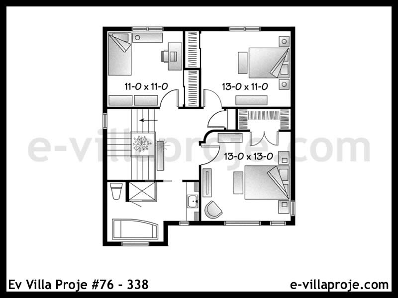 Ev Villa Proje #76 - 338 Çelik Ev Projesi - Görsel 3