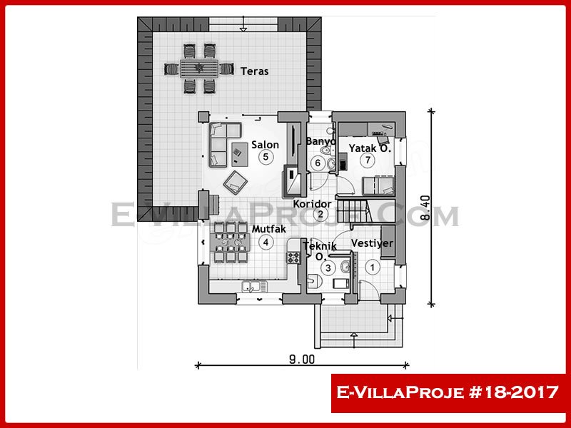 Ev Villa Proje #18 - 2017 Çelik Ev Projesi - Görsel 2