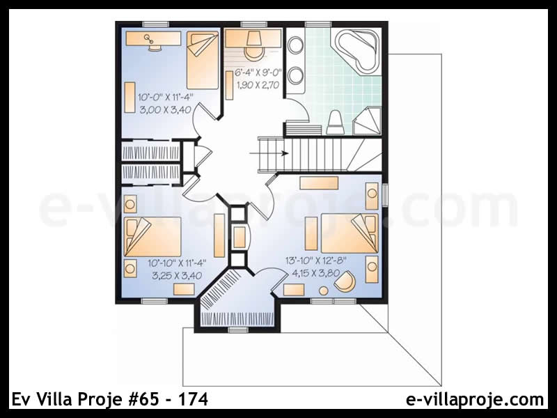 Ev Villa Proje #65 - 174 Çelik Ev Projesi - Görsel 3
