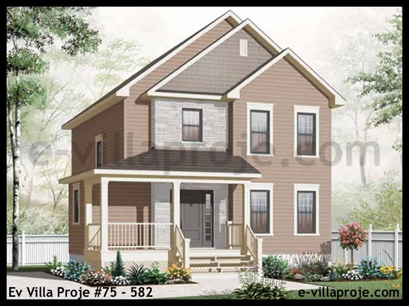 Ev Villa Proje #75 - 582 Çelik Villa Projesi 3D Mimari Tasarımı