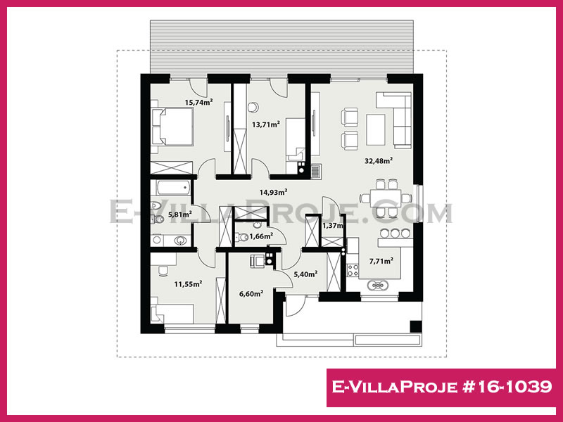 Ev Villa Proje #16 - 1039 Çelik Ev Projesi - Görsel 2