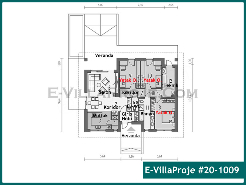 Ev Villa Proje #20 - 1009 Çelik Ev Projesi - Görsel 2