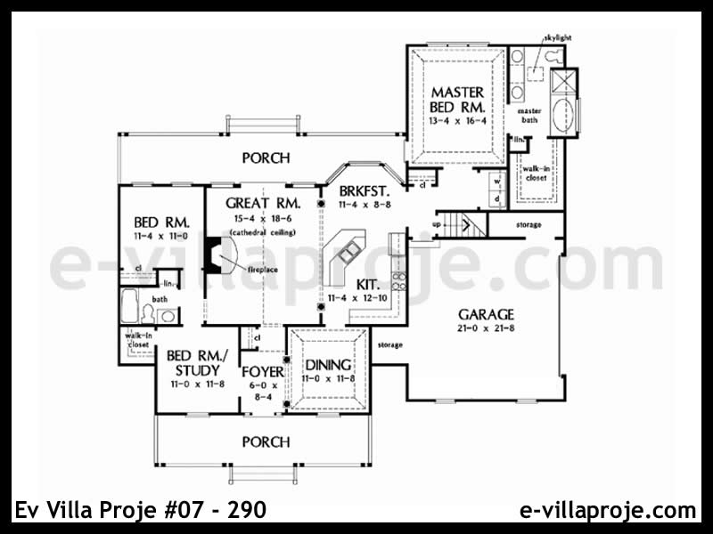 Ev Villa Proje #07 - 290 Çelik Ev Projesi - Görsel 2