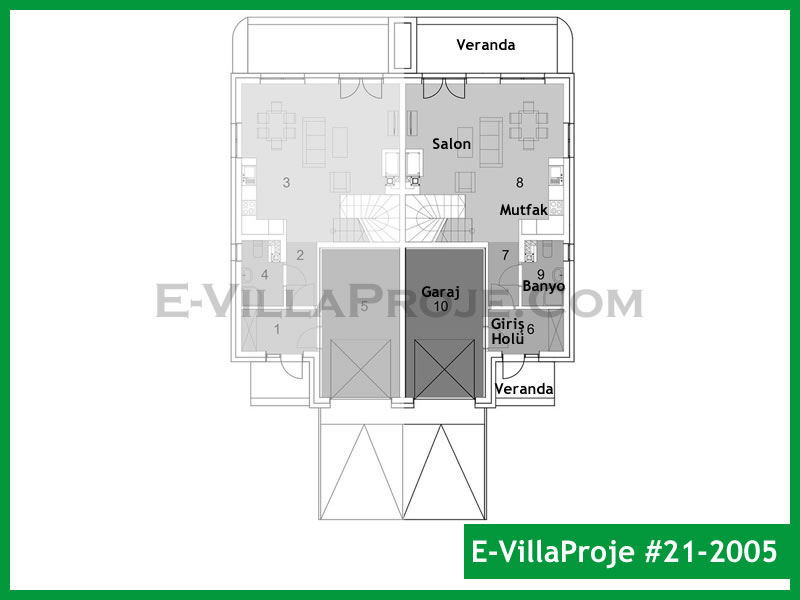 Ev Villa Proje #21 - 2005 Çelik Ev Projesi - Görsel 2