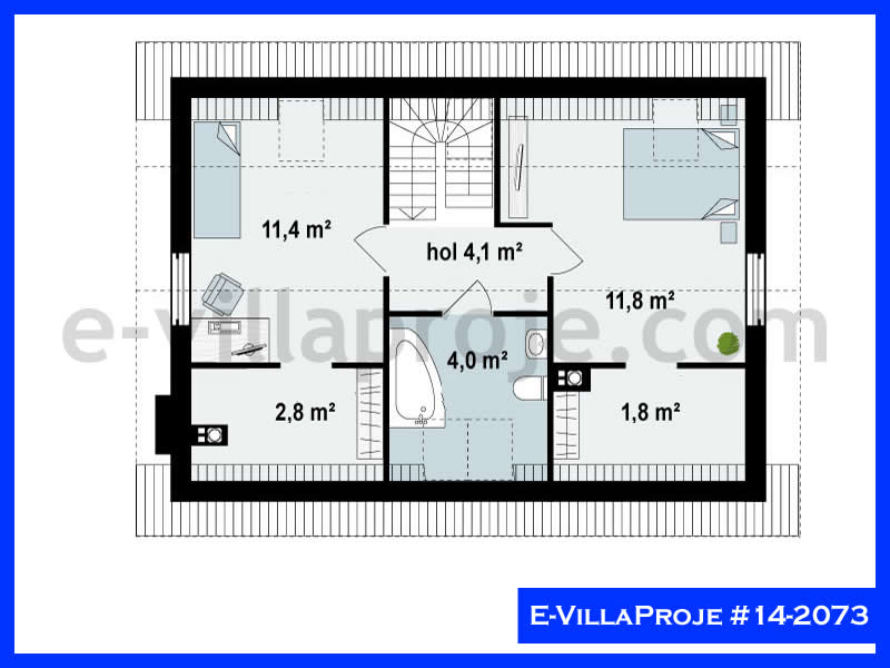 Ev Villa Proje #14 - 2073 Çelik Ev Projesi - Görsel 3