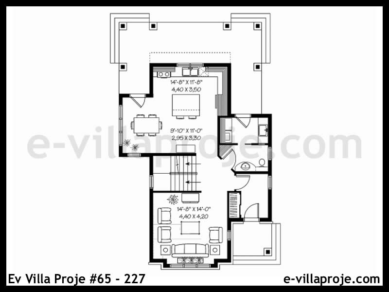 Ev Villa Proje #65 - 227 Çelik Ev Projesi - Görsel 2