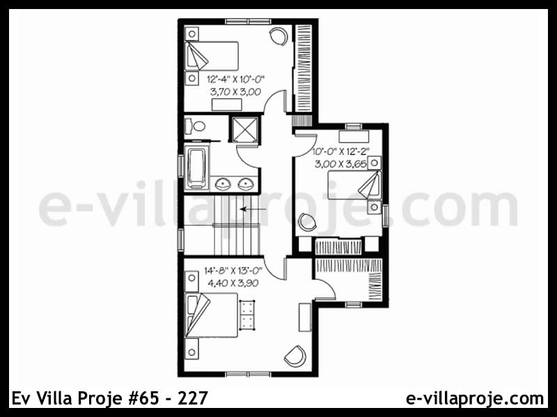 Ev Villa Proje #65 - 227 Çelik Ev Projesi - Görsel 3