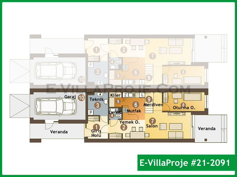 Ev Villa Proje #21 - 2091 Çelik Ev Projesi - Görsel 2