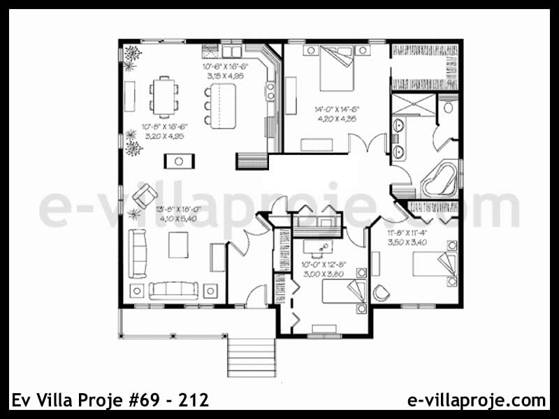 Ev Villa Proje #69 - 212 Çelik Ev Projesi - Görsel 2