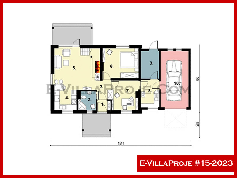 Ev Villa Proje #15 - 2023 Çelik Ev Projesi - Görsel 2