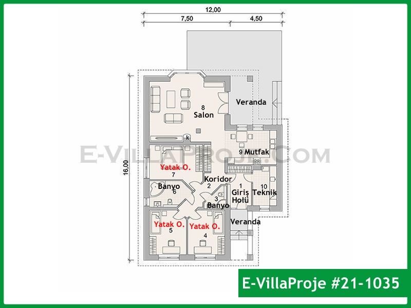 Ev Villa Proje #21 - 1035 Çelik Ev Projesi - Görsel 2