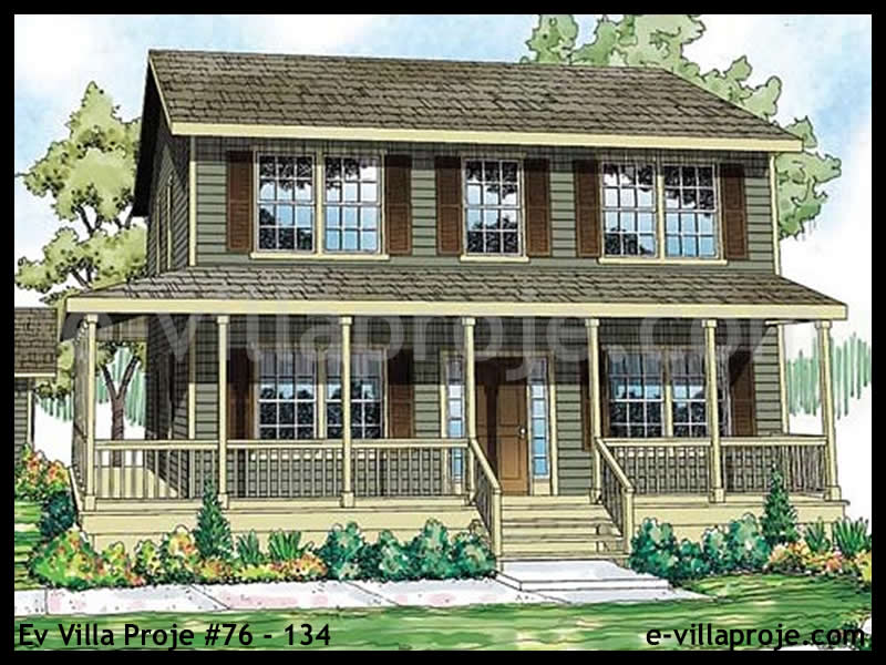 Ev Villa Proje #76 - 134 Çelik Villa Projesi 3D Mimari Tasarımı