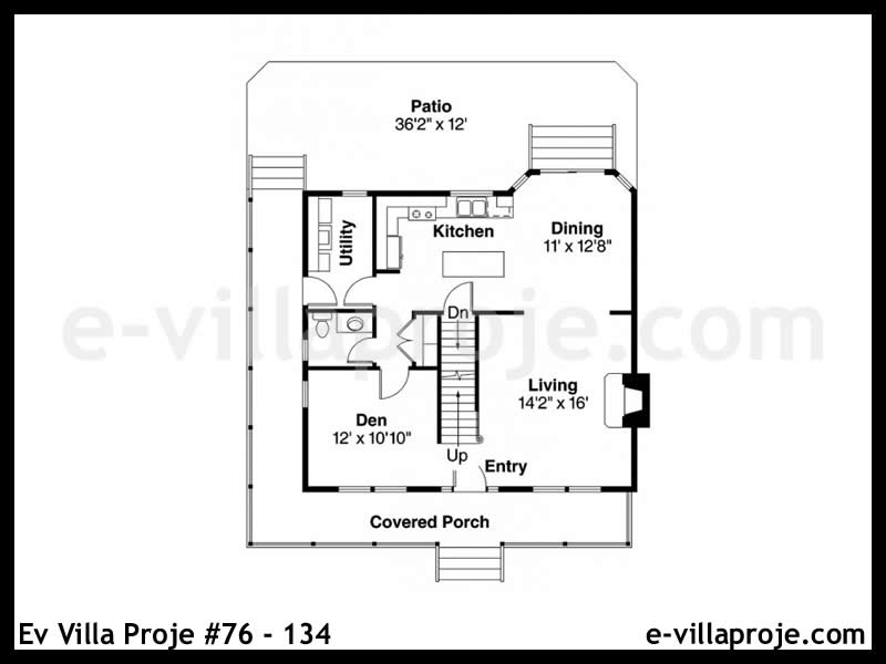 Ev Villa Proje #76 - 134 Çelik Ev Projesi - Görsel 2