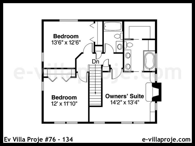 Ev Villa Proje #76 - 134 Çelik Ev Projesi - Görsel 3