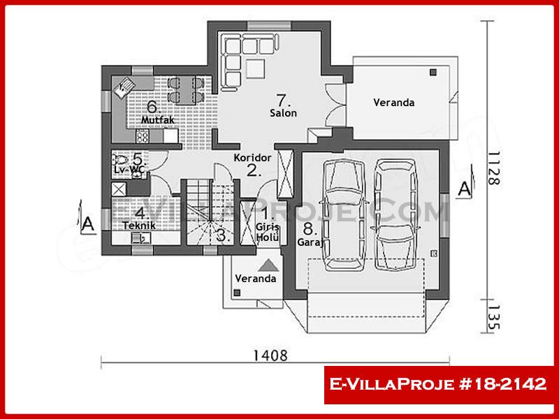 Ev Villa Proje #18 - 2142 Çelik Ev Projesi - Görsel 2