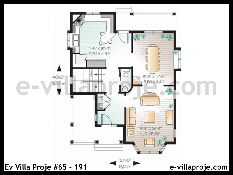 Ev Villa Proje #65 - 191 Çelik Ev Projesi - Görsel 2