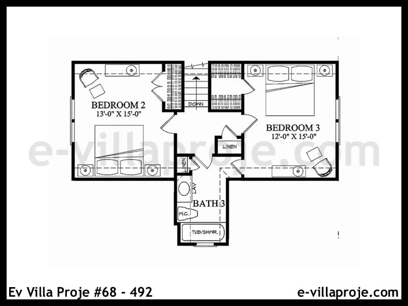 Ev Villa Proje #68 - 492 Çelik Ev Projesi - Görsel 3