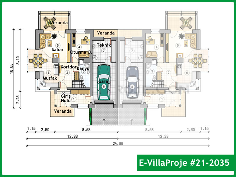 Ev Villa Proje #21 - 2035 Çelik Ev Projesi - Görsel 2